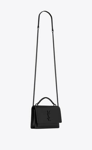 Saint Laurent Beige Sunset Chain Wallet Bag – BlackSkinny