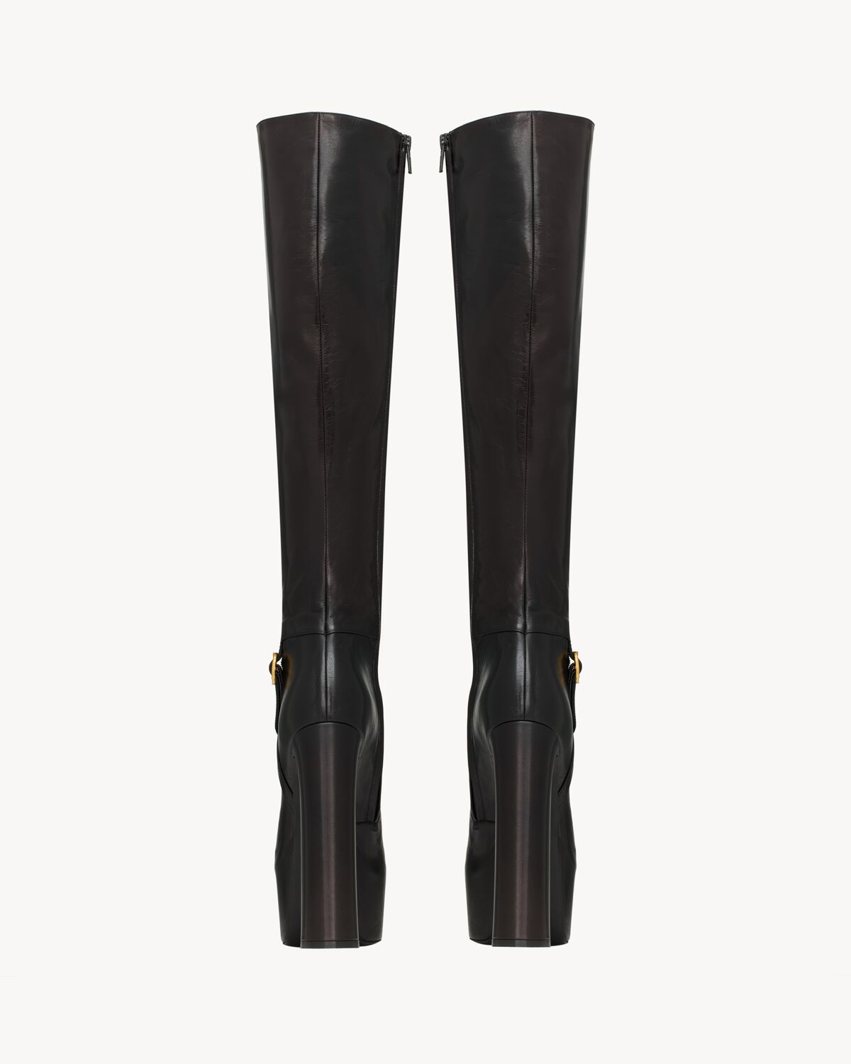 nico platform boots in smooth leather