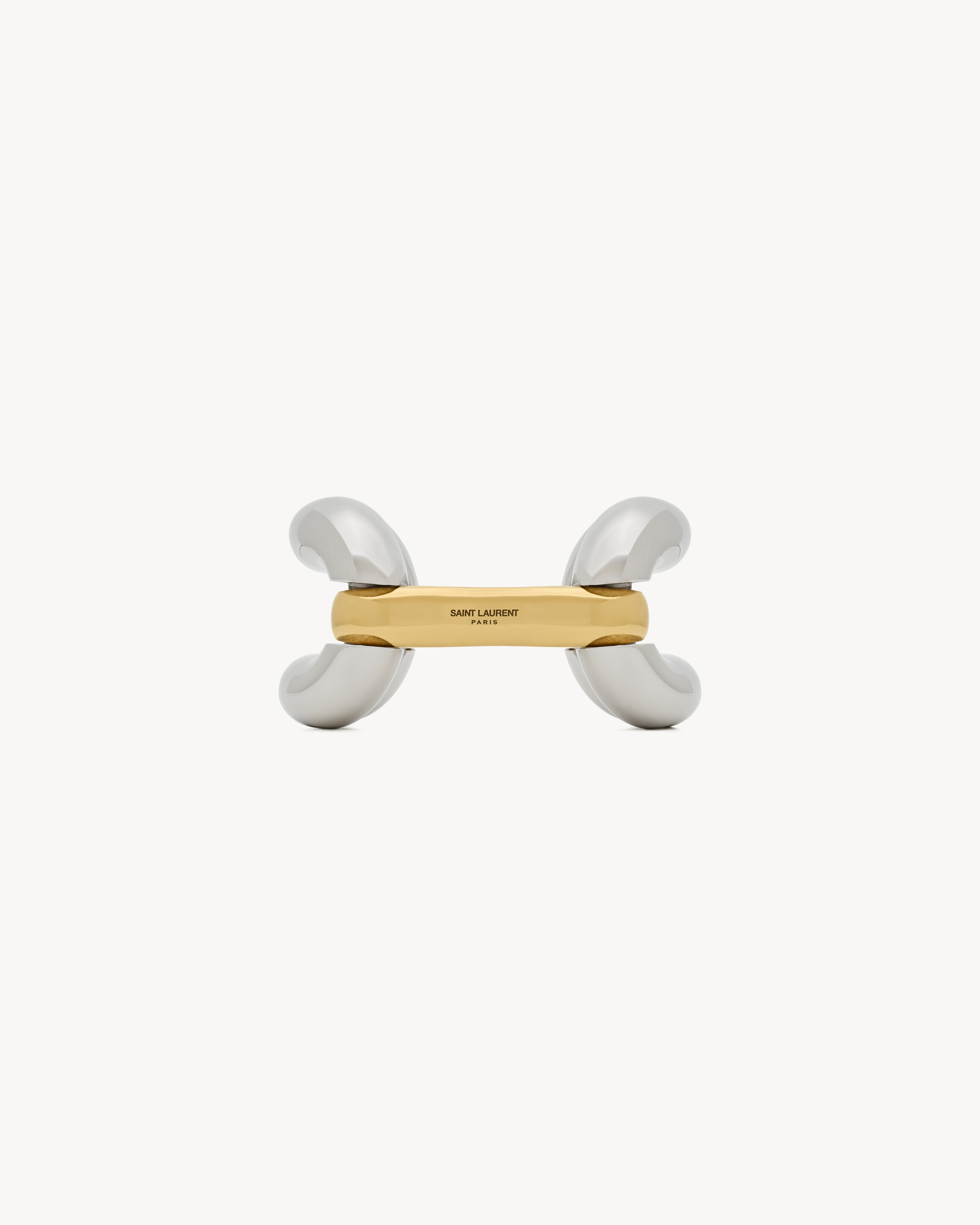 Bracciale a doppio anello in metallo