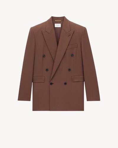 ジャケット SAINT LAURENT WOOL GABARDINE JACKET Long Jacket in Wool Gabardine | Saint Laurent | YSL PT