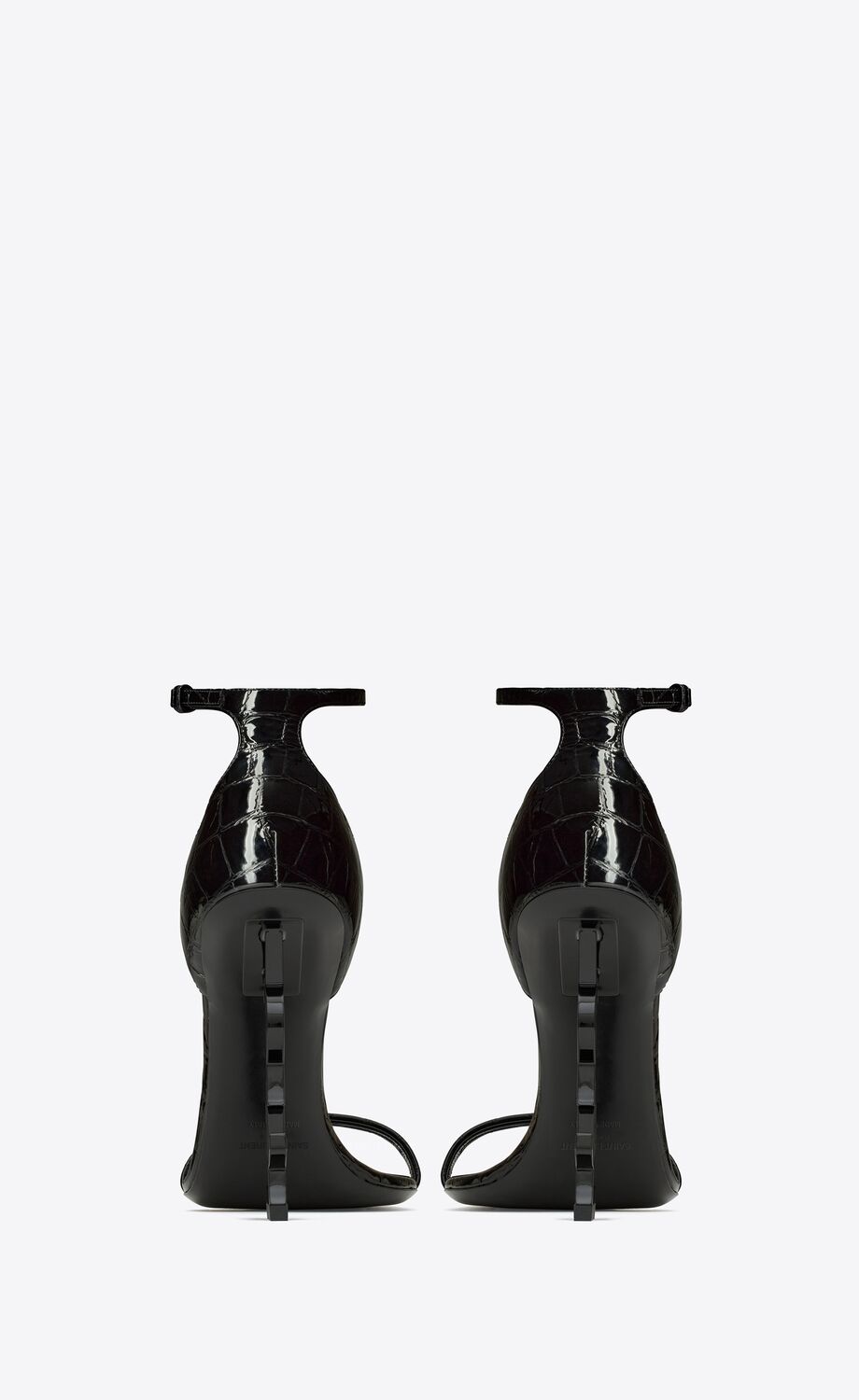 OPYUM sandals in crocodile-embossed leather | Saint Laurent | YSL.com