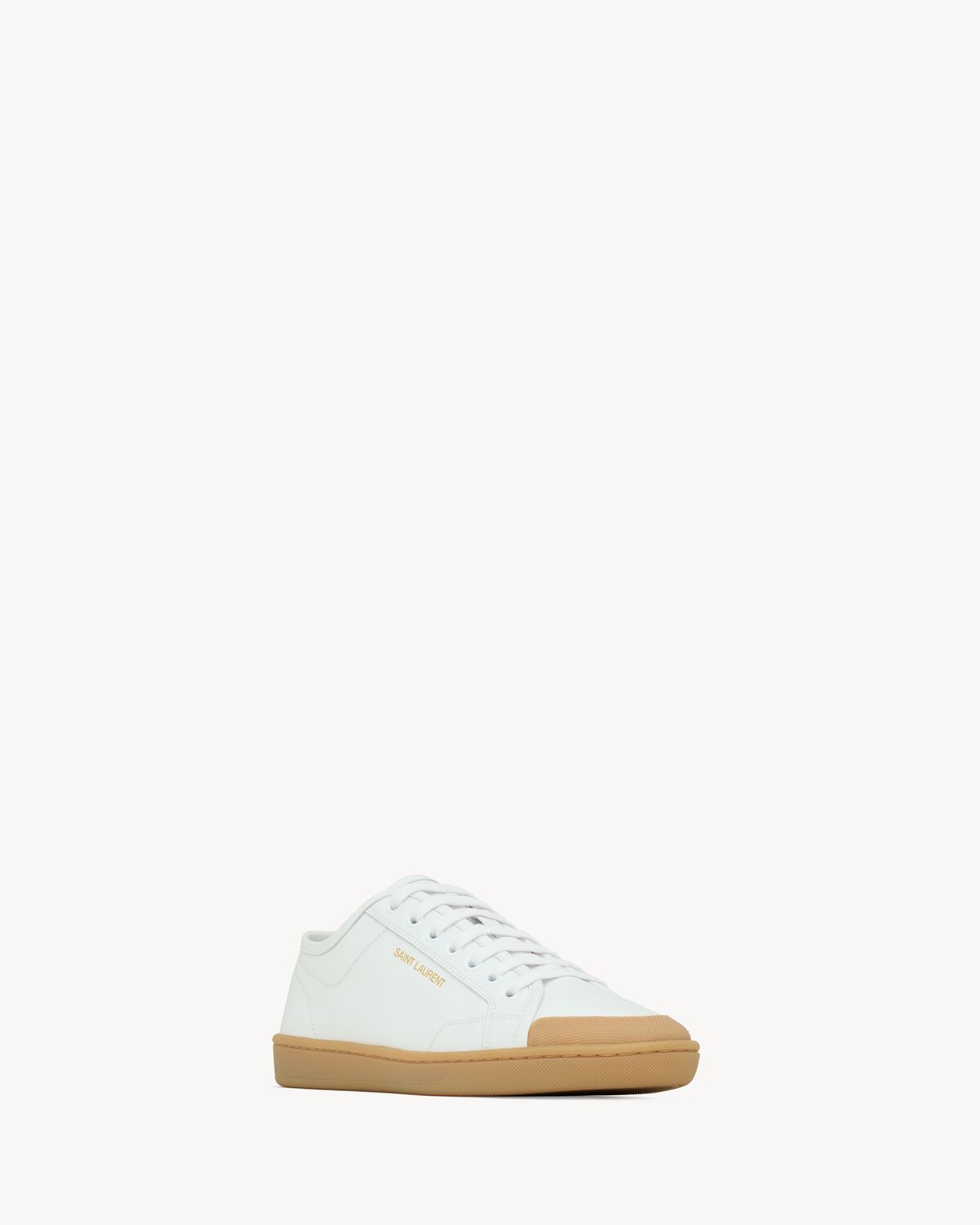 gym sneakers in smooth leather
