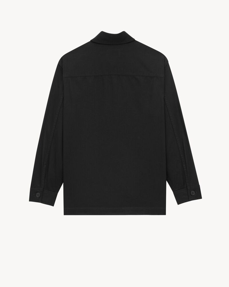 surchemise cassandre en denim noir