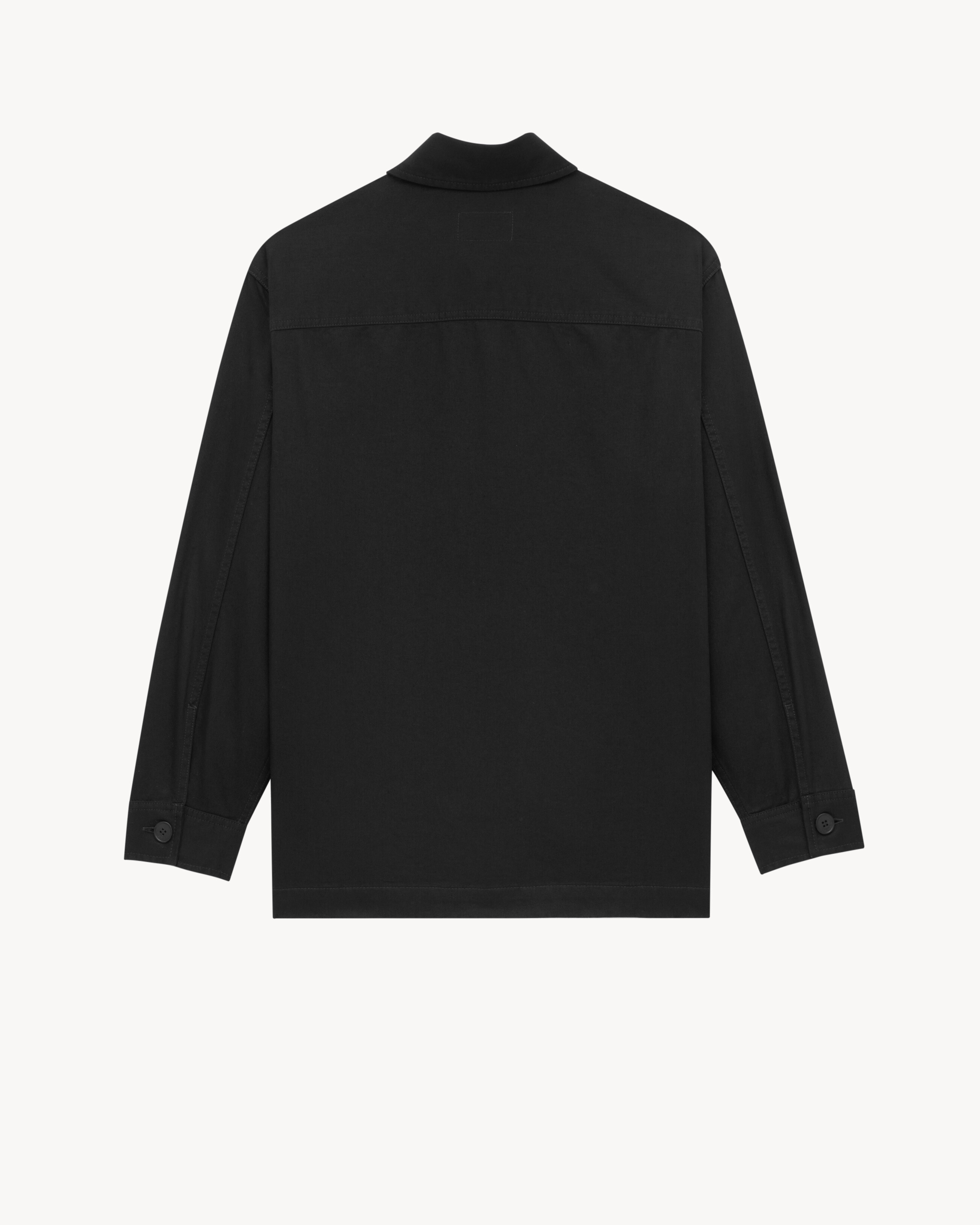 CASSANDRE Overshirt aus Baumwoll- und Leinen-Gabardine