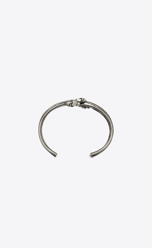 triple knot bracelet in metal