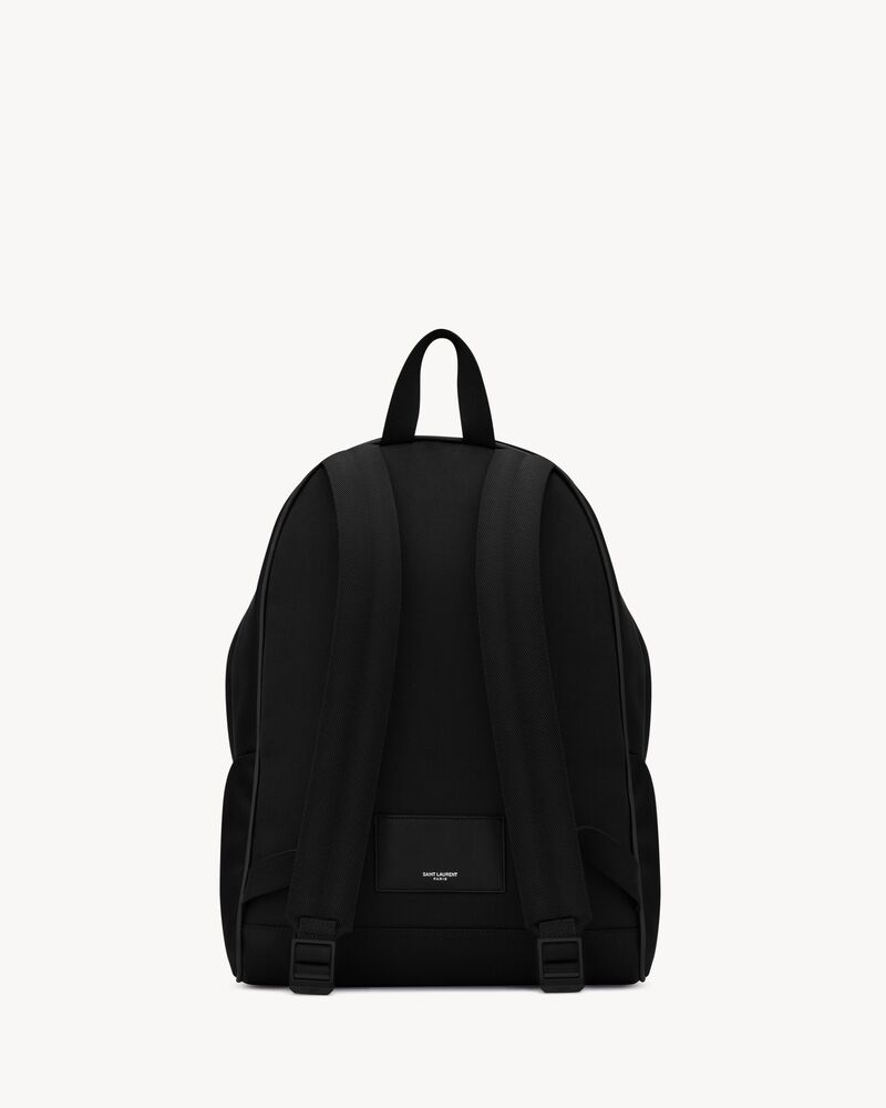 City backpack in ECONYL®, smooth leather and nylon