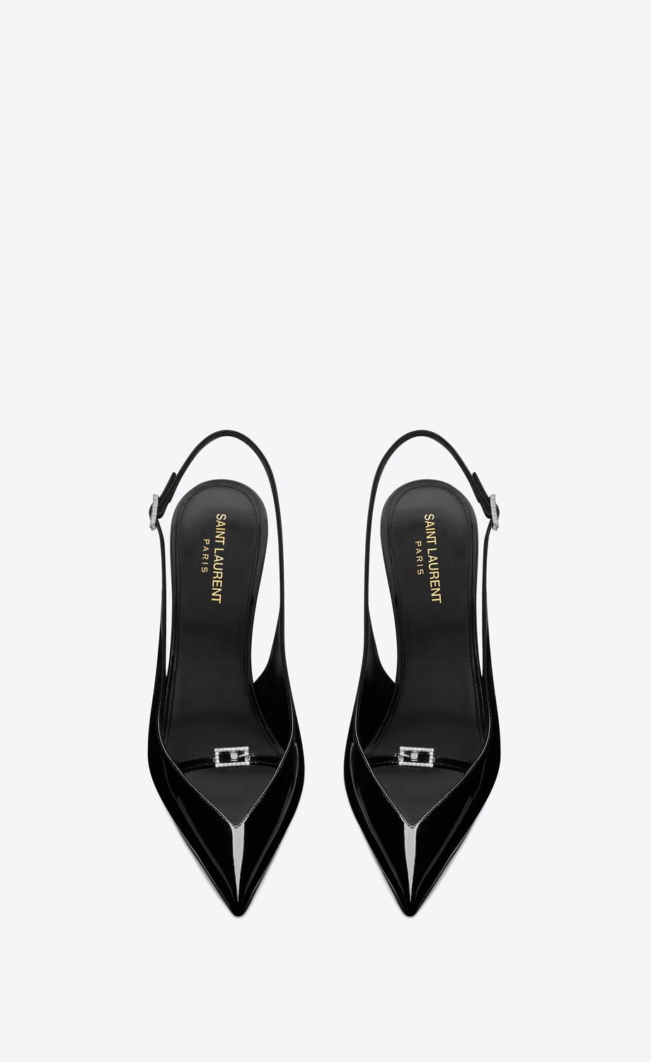 LUNA SLINGBACK PUMPS IN PATENT LEATHER | Saint Laurent | YSL.com