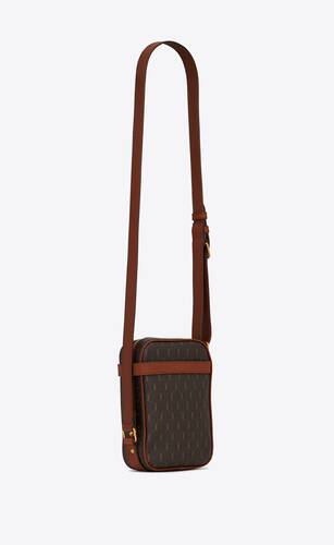 Saint Laurent Le Monogramme Camera Bag In Monogram Canvas And Smooth  Leather in Natural for Men