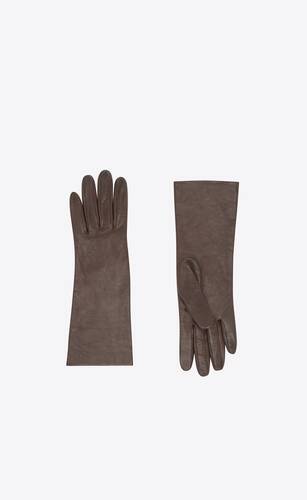 long gloves in lambskin