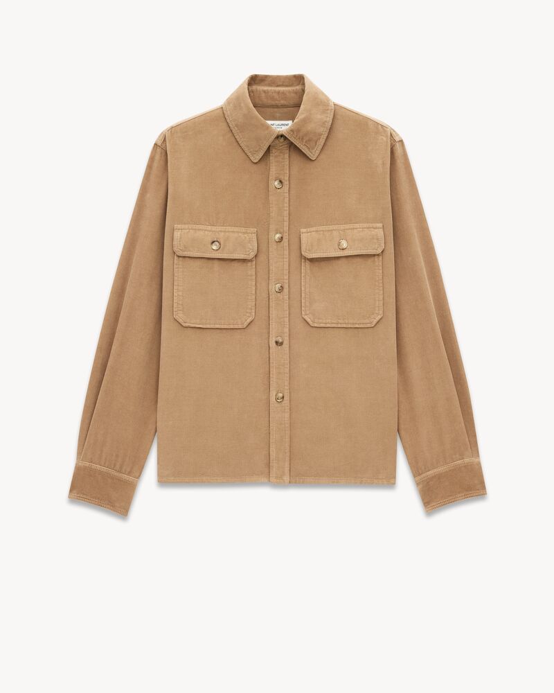 overshirt in corduroy