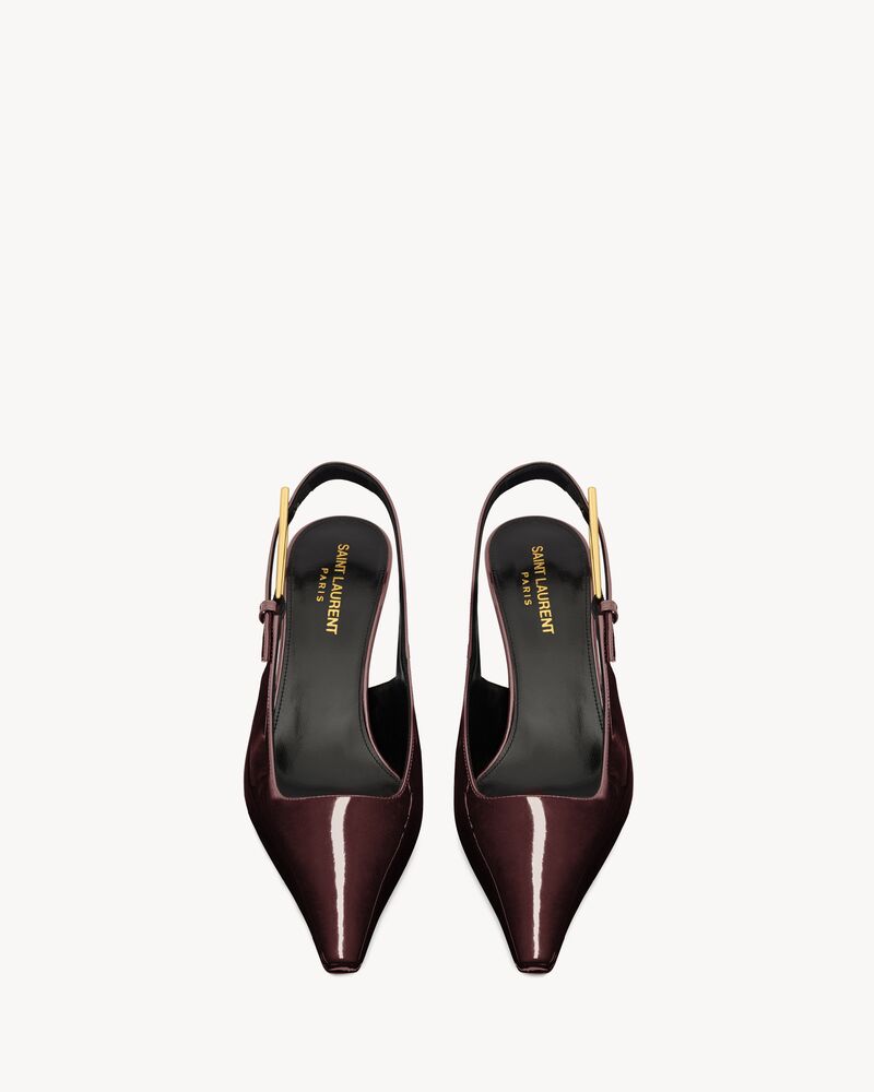 LEE Slingback-Pumps aus Lackleder