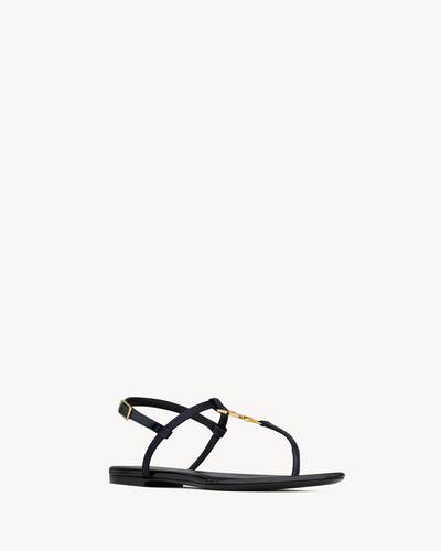 Cassandra sandals in silk satin | Saint Laurent | YSL AU