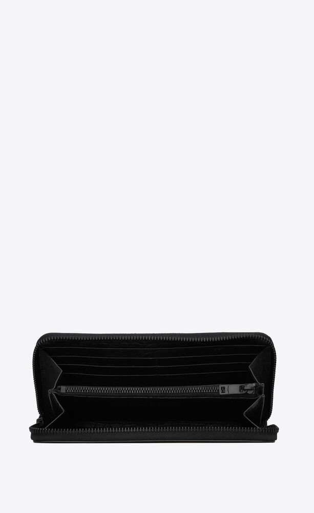 CASSANDRE Bill clip wallet in CROCODILE-EMBOSSED leather, Saint Laurent