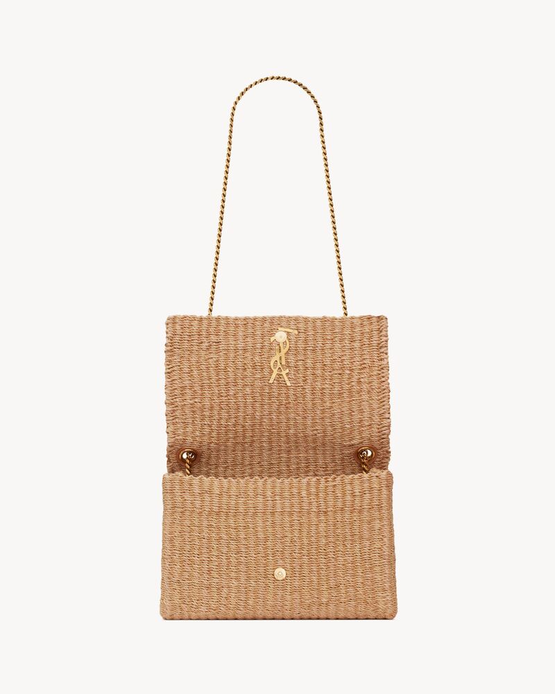 KATE Medium supple CHAIN BAG in raffia
