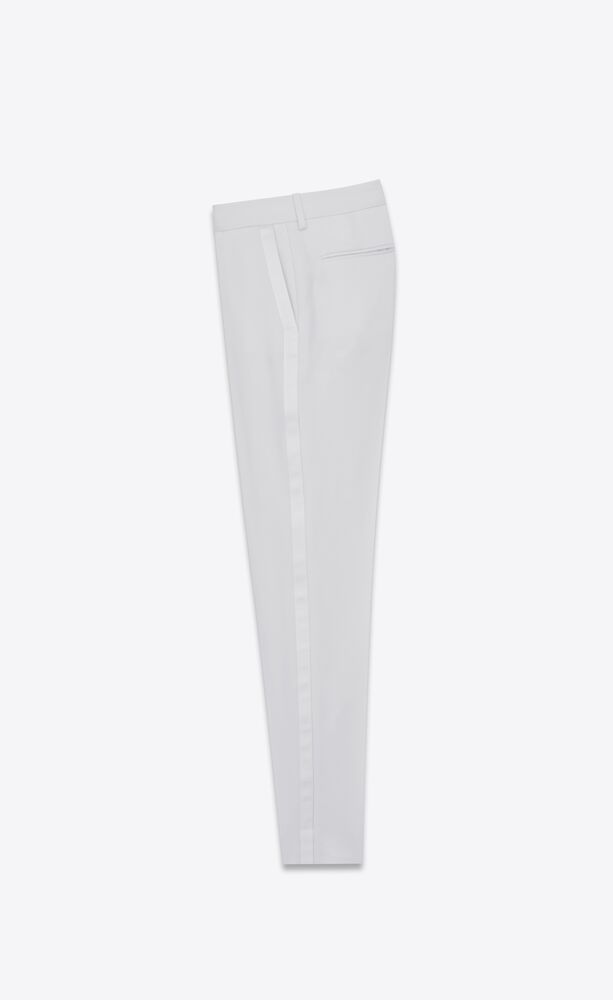 tuxedo pants in grain de poudre saint laurent | Saint Laurent | YSL.com