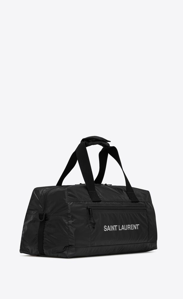 Mens Bags Luggage and suitcases Saint Laurent Black Fabric Nuxx Travel Bag for Men 