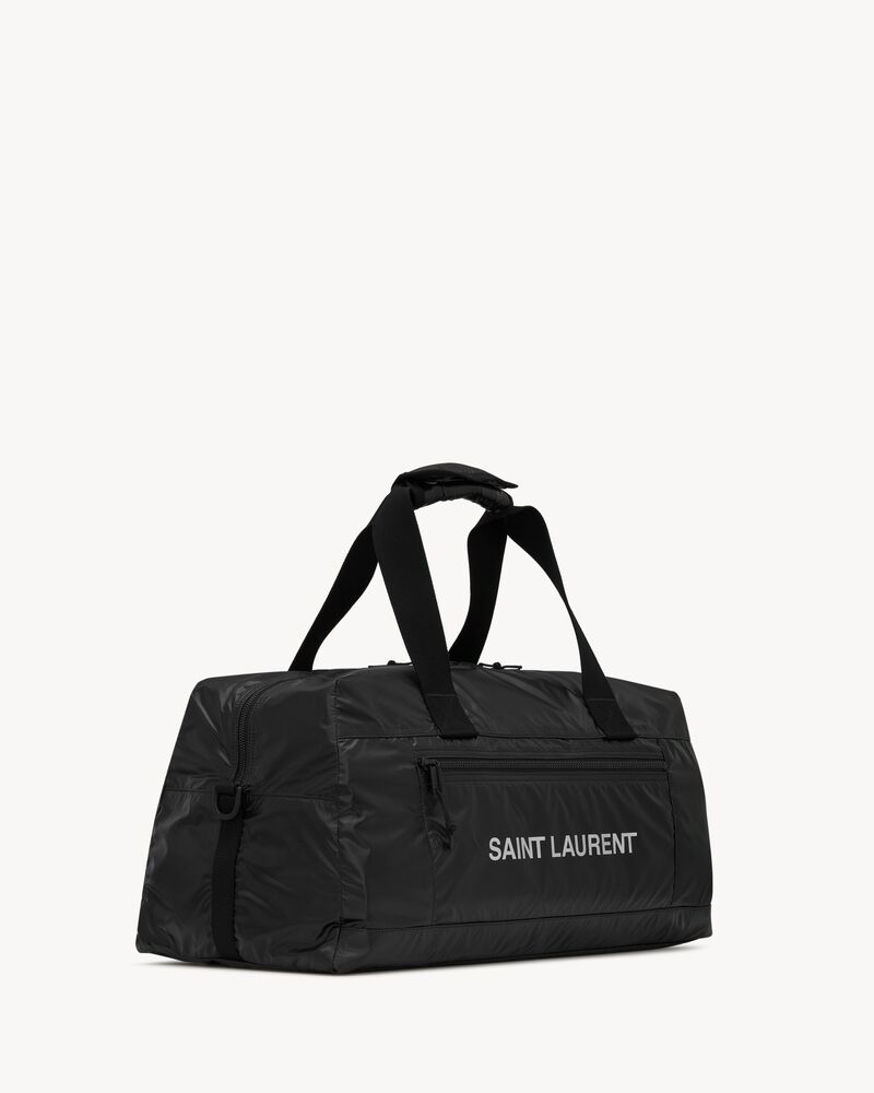 Nuxx Duffle Bag In Nylon With A Saint Laurent Print Saint Laurent United States Ysl Com