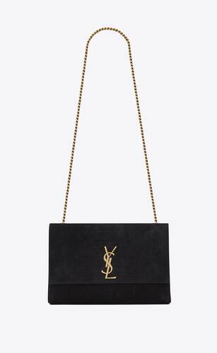 kate medium reversible bag in crocodile-embossed nubuck