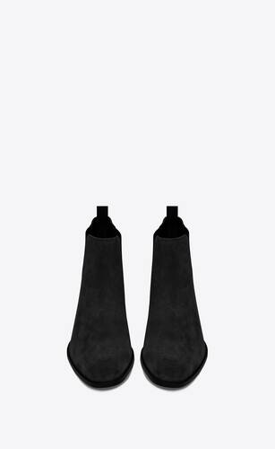 wyatt 30 chelsea boot in black suede