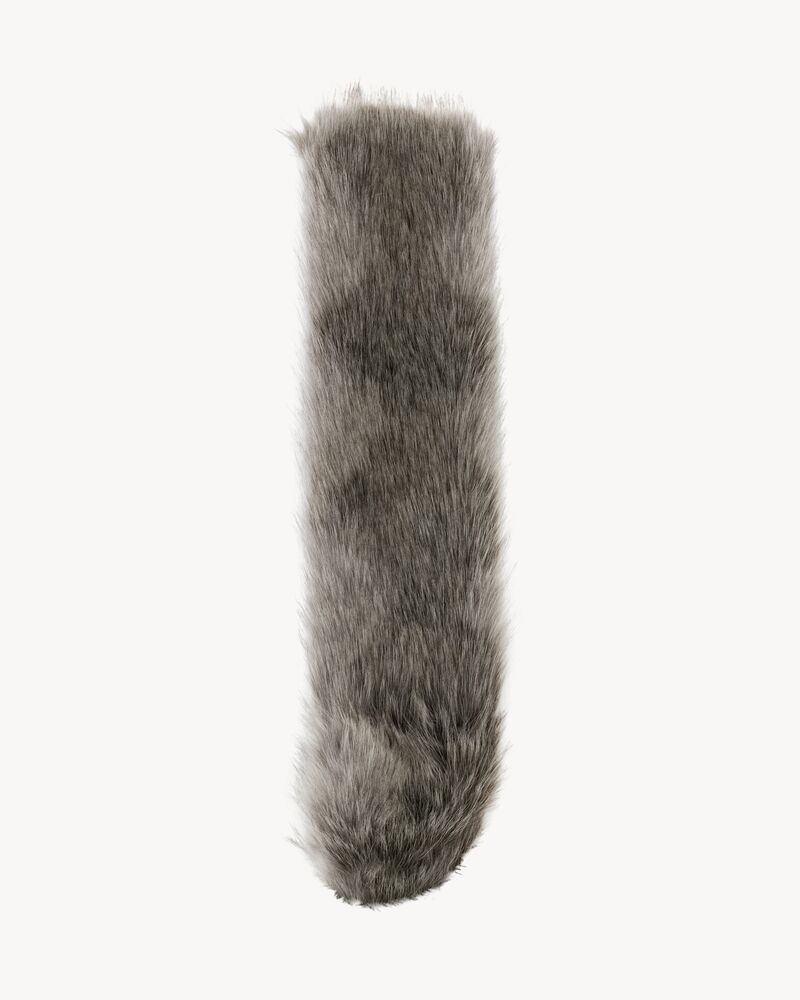 crossbody scarf in animal-free fur