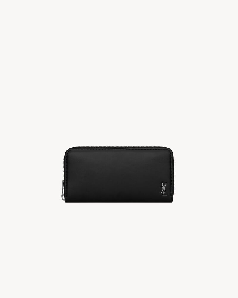 TINY CASSANDRE zip-around wallet in matte leather