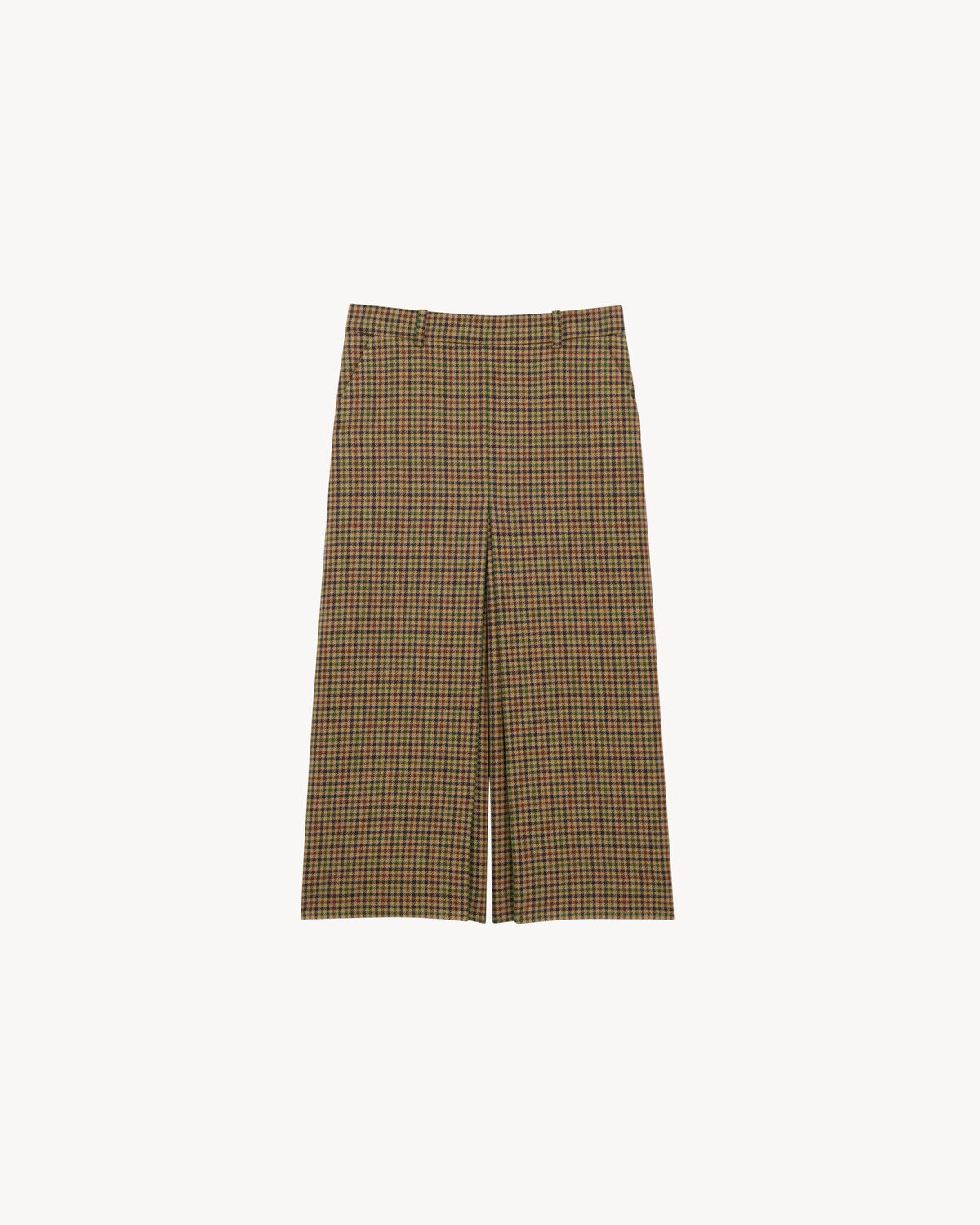 culottes in wool check