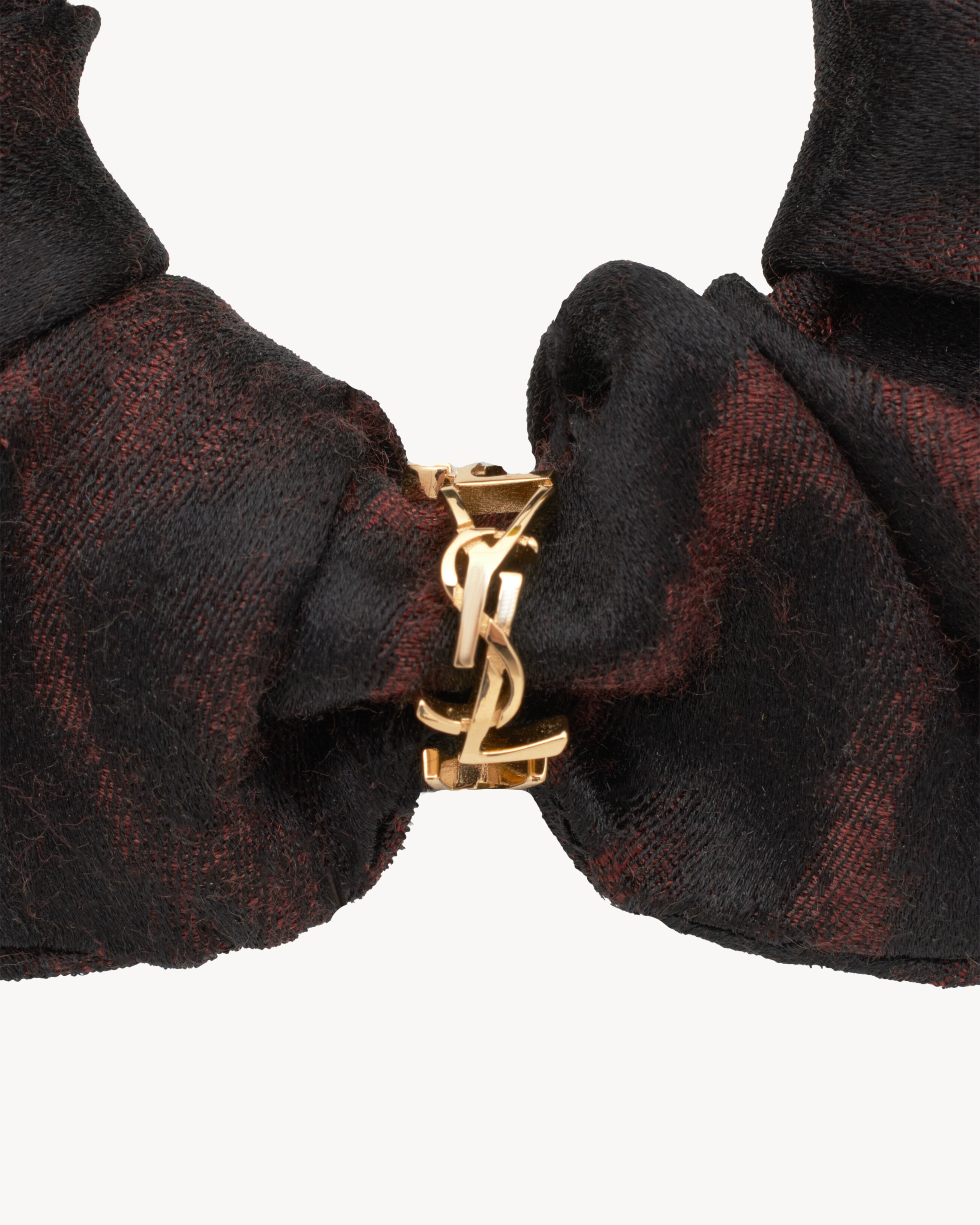 CASSANDRE SCRUNCHIE IN SILK AND CASHMERE JACQUARD