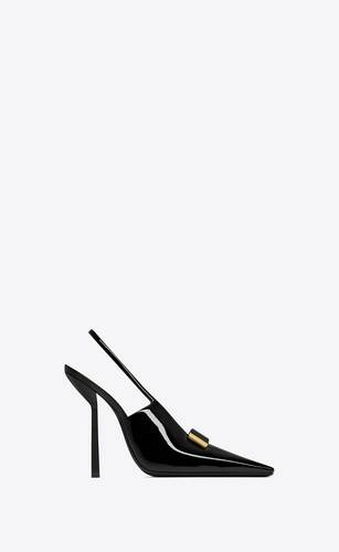 madame slingback pumps in patent leather