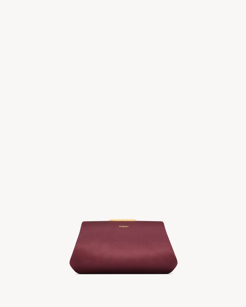 SAINT LAURENT CLUTCH small in satin