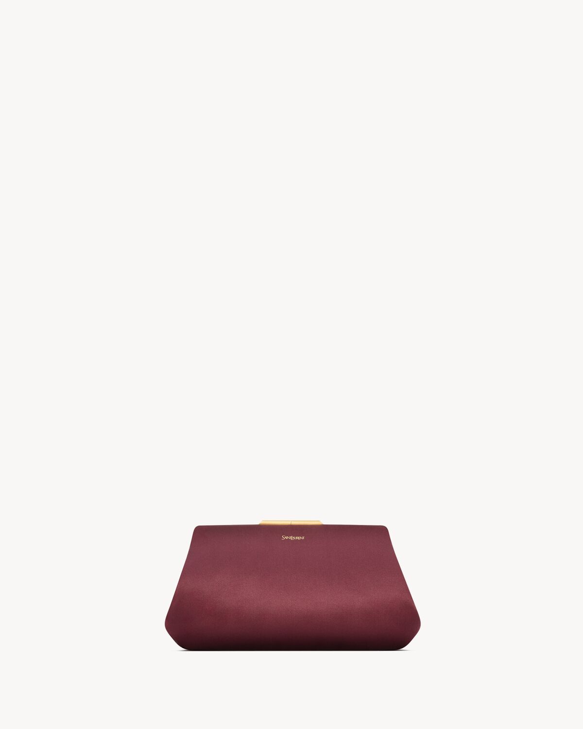 Kleine SAINT LAURENT CLUTCH aus Satin