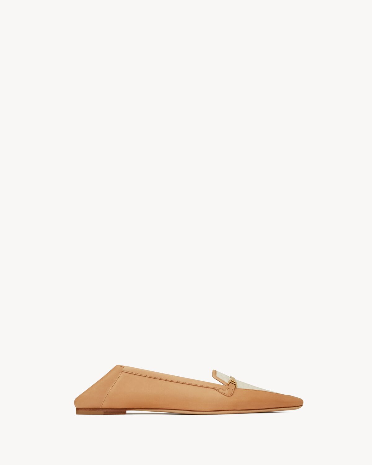 chris slippers in vegetable-tanned leather and canvas