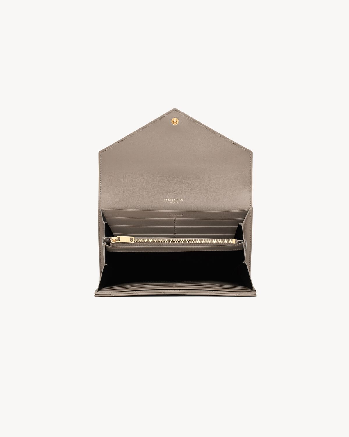 CASSANDRE MATELASSÉ large flap wallet in lambskin