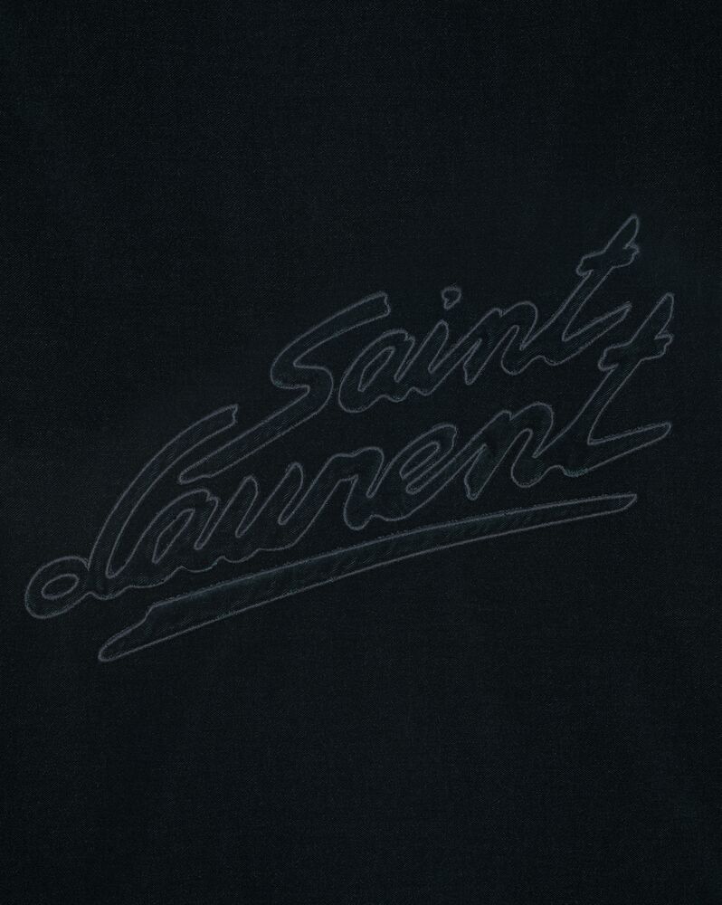 Saint Laurent Classic Teddy Jacket Black & White