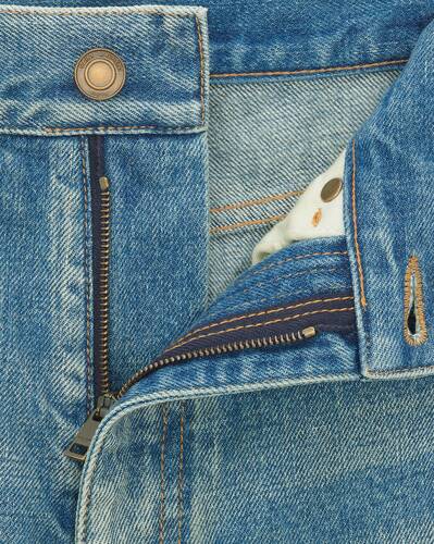 70's flared jeans in medium blue denim