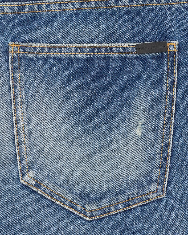 Baggy jeans in DEAUVILLE beach blue denim | Saint Laurent | YSL.com