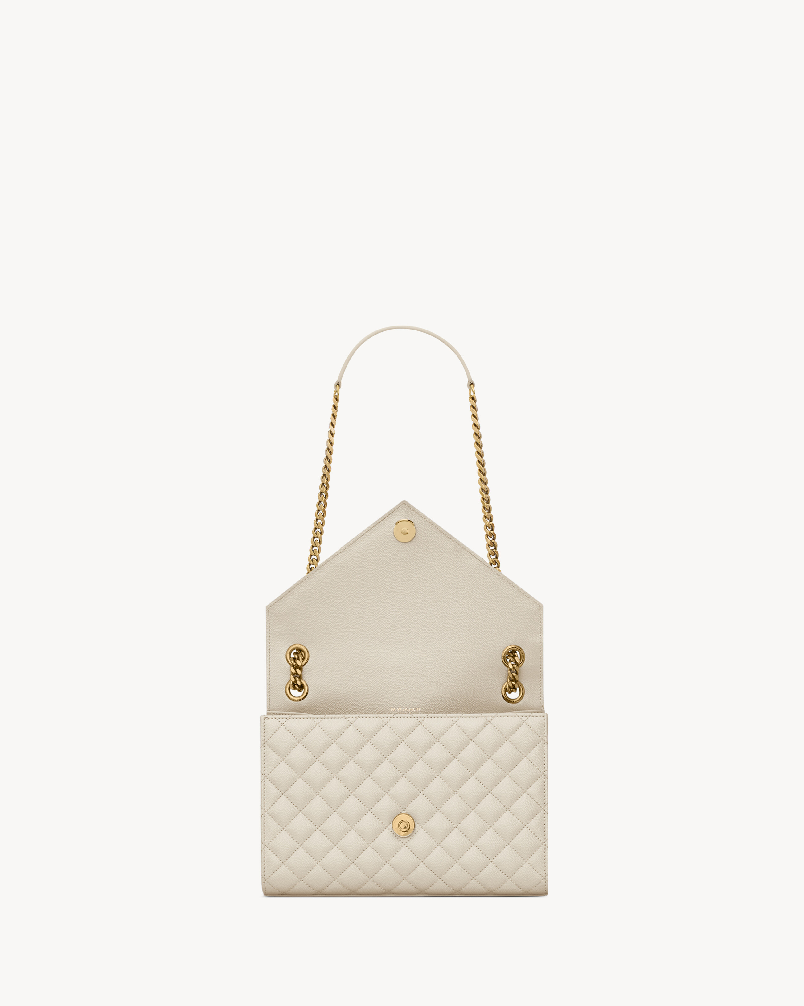 ENVELOPE MEDIUM IN QUILTED GRAIN DE POUDRE EMBOSSED LEATHER