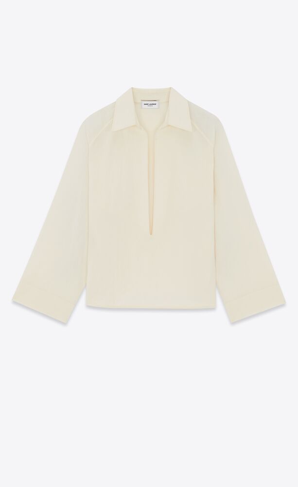 vareuse shirt in cotton and linen
