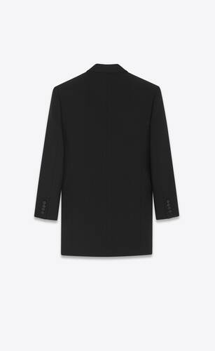 Double-breasted tuxedo jacket in wool | Saint Laurent | YSL.com