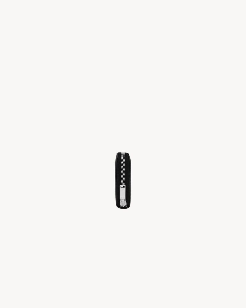 그레인 가죽 소재의 CASSANDRE 쉐도우 SAINT LAURENT 지퍼 어라운드 지갑