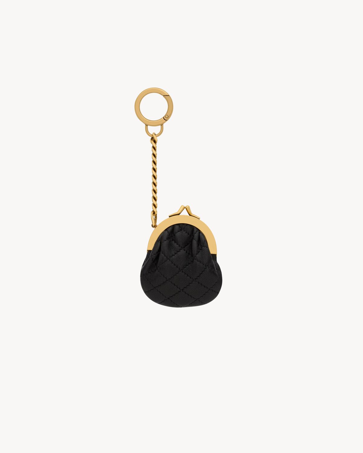 GABY mini purse keyring in quilted lambskin