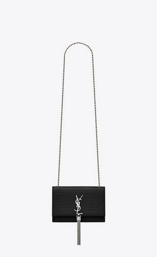 Saint Laurent Kate Box Metallic Gold Tassel Chain Shoulder Bag | eBay
