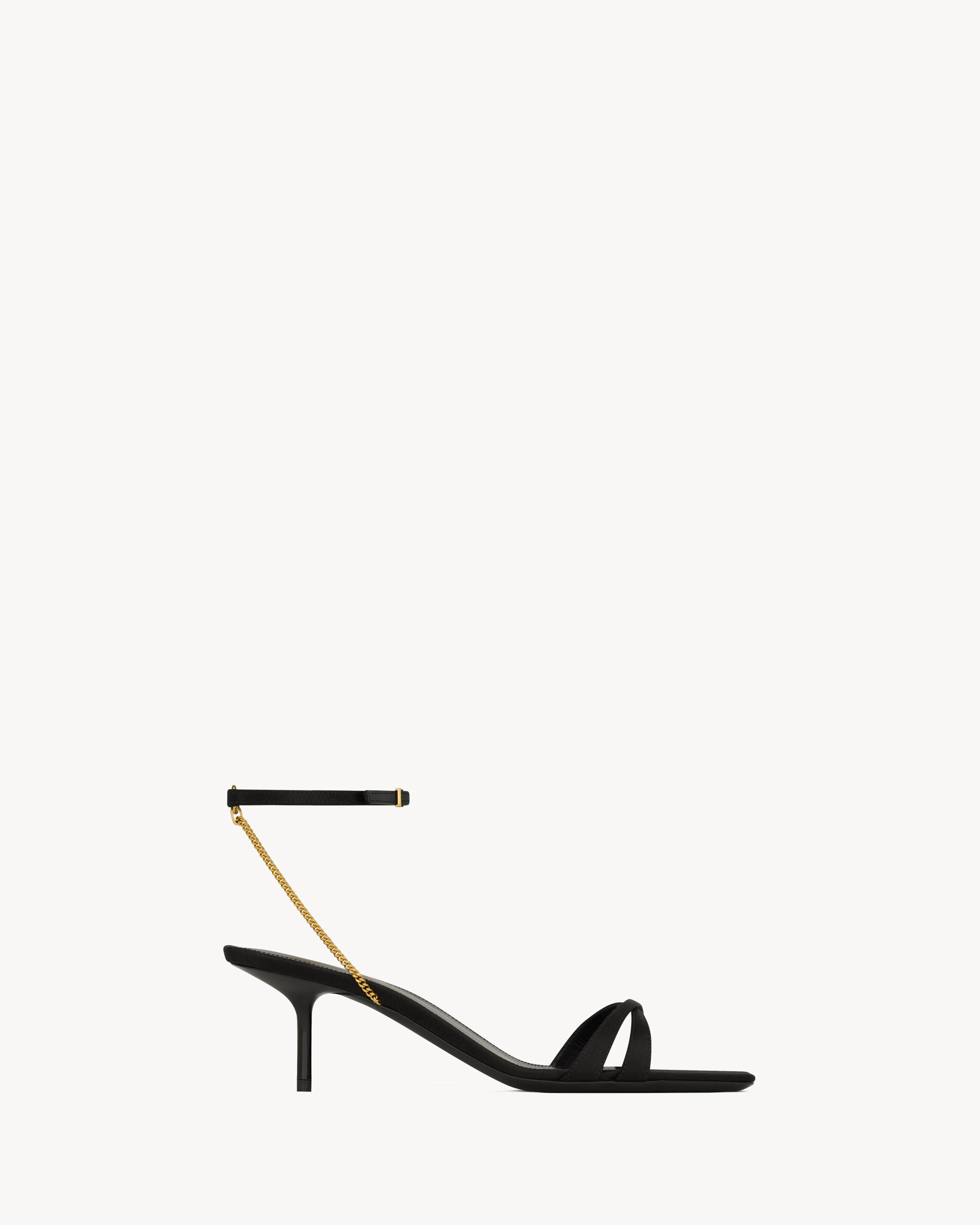 Melody sandals in crepe satin | Saint Laurent | YSL.com