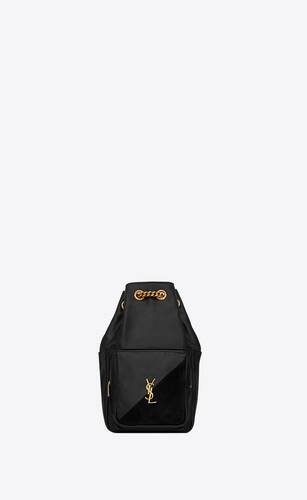 jamie backpack "carré rive gauche" in lambskin and suede