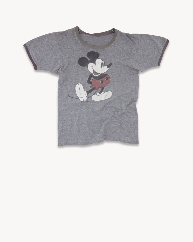mickey mouse ringer t-shirt in cotton