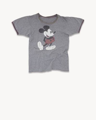 mickey mouse ringer t-shirt in cotton