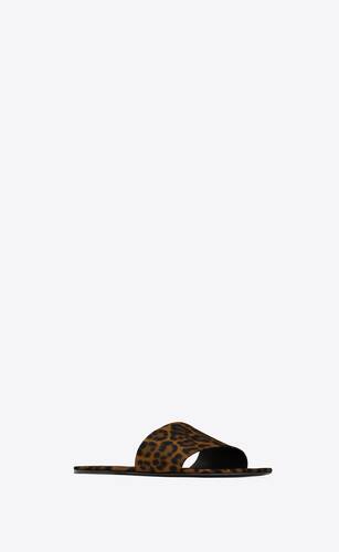 carlyle sandales en gros-grain léopard