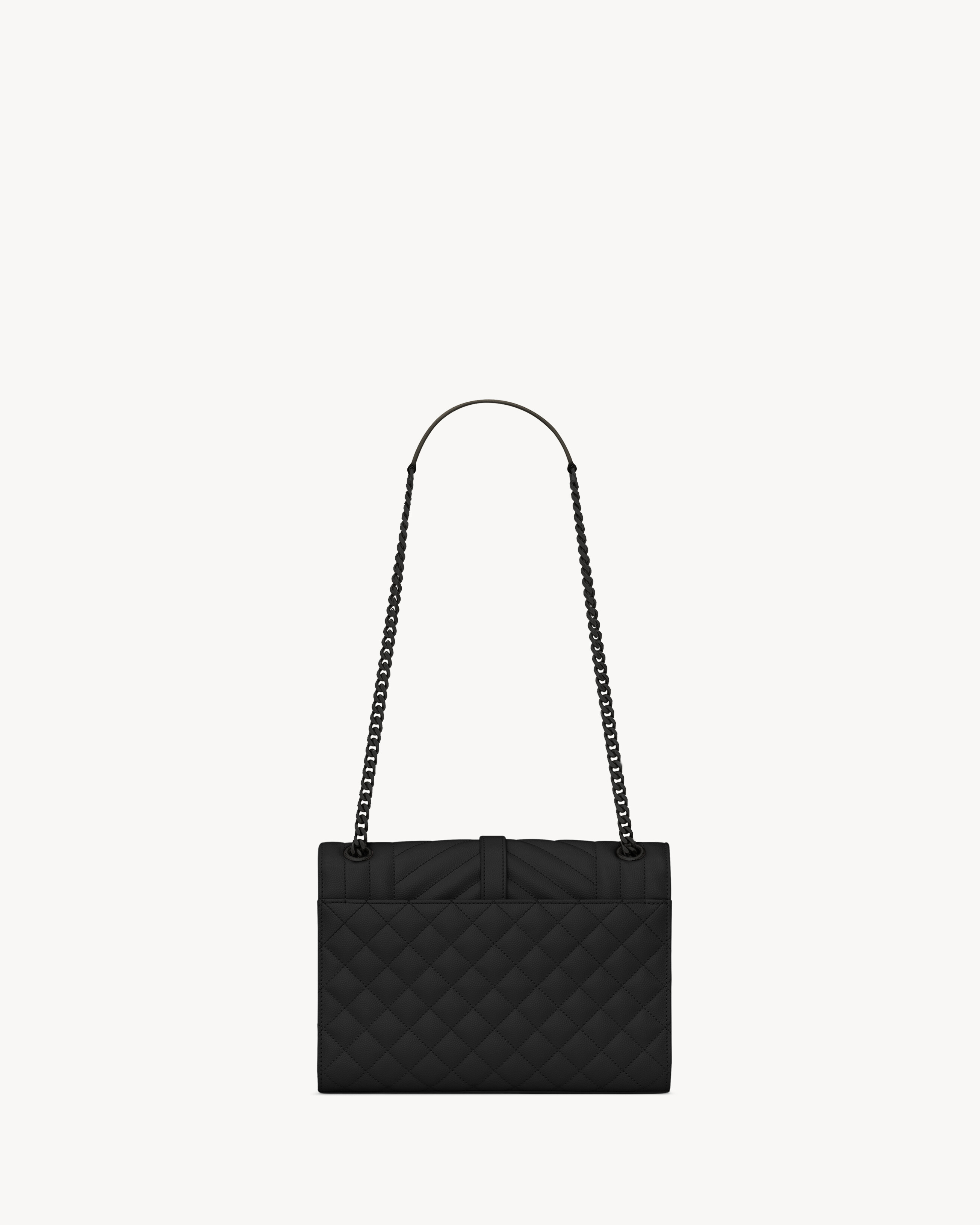 ENVELOPE MEDIUM IN QUILTED GRAIN DE POUDRE EMBOSSED LEATHER