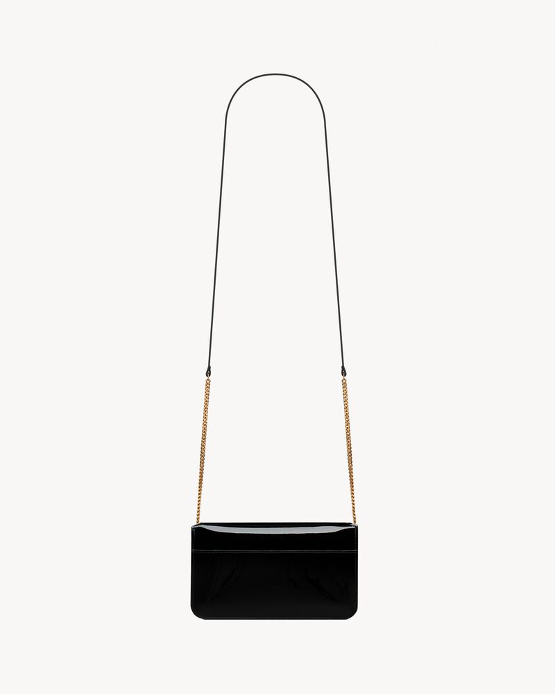 CASSANDRE phone holder IN PATENT LEATHER | Saint Laurent | YSL.com