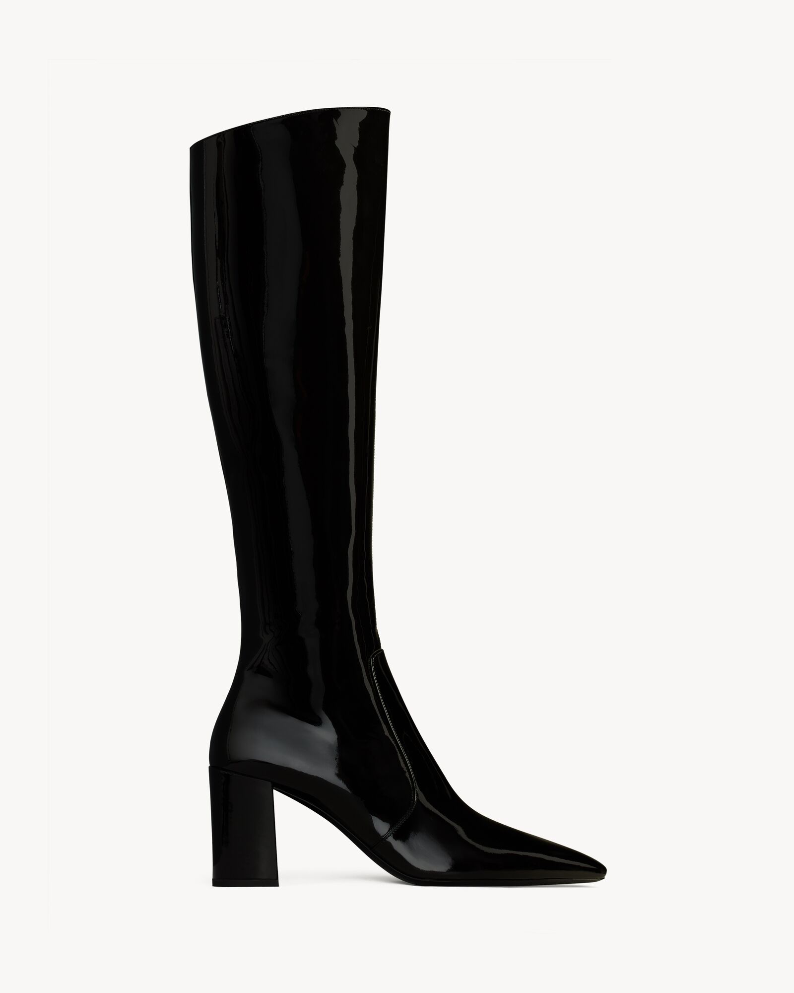 LAUREN boots in patent leather Saint Laurent YSL