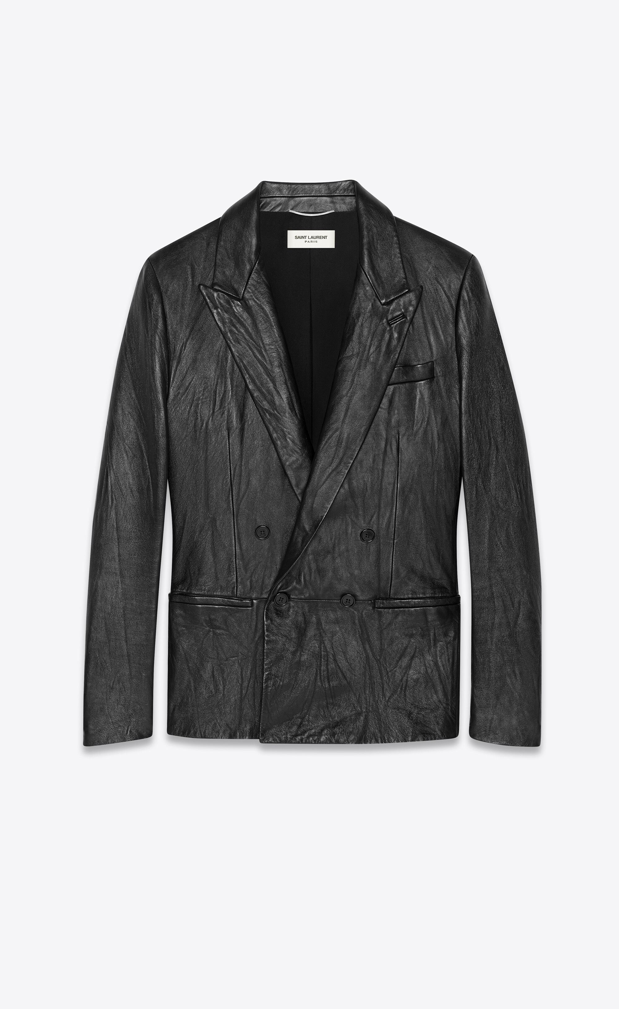 ysl leather jacket vintage